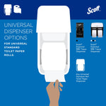 Scott Professional Recycled Toilet Paper, 2-ply, White, 550 Sheets/Roll, 80 Rolls/Case (04460)