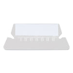Hanging File Folder Plastic Index Tabs, 1/5-Cut, Clear, 2.25" Wide, 25/Pack