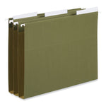 Hanging File Folder Plastic Index Tabs, 1/3-Cut, Clear, 3.7" Wide, 25/Pack