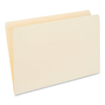Double-Ply Top Tab Manila File Folders, Straight Tabs, Legal Size, 0.75" Expansion, Manila, 100/Box
