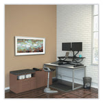 Alera Open Office Desk Series Low File Cabinet Credenza, 2-Drawer: Pencil/file, Legal/letter, 1 Shelf,walnut,29.5x19.13x22.88