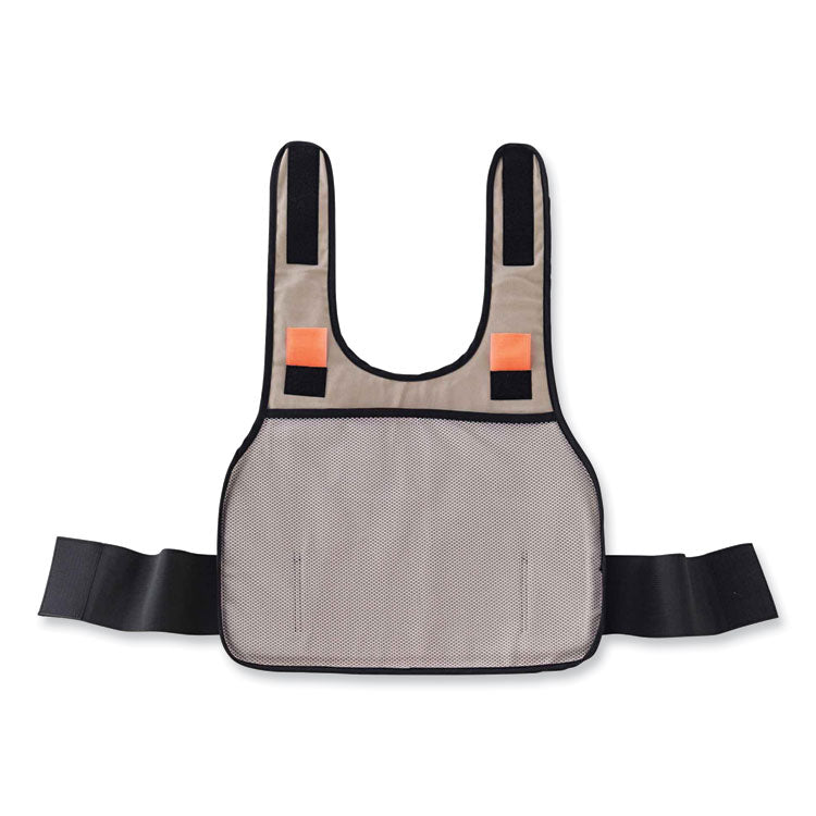Chill-Its 6225 Premium FR Phase Change Cooling Vest, Modacrylic Cotton, Large/X-Large, Khaki