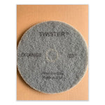 Twister Floor Pad, 20" Diameter, Orange, 2/Carton