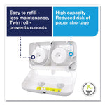 Elevation Coreless High Capacity Bath Tissue Dispenser, 14.17 x 5.08 x 8.23, White