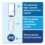 Peakserve Continuous Hand Towel Dispenser, 14.57 X 3.98 X 28.74, White