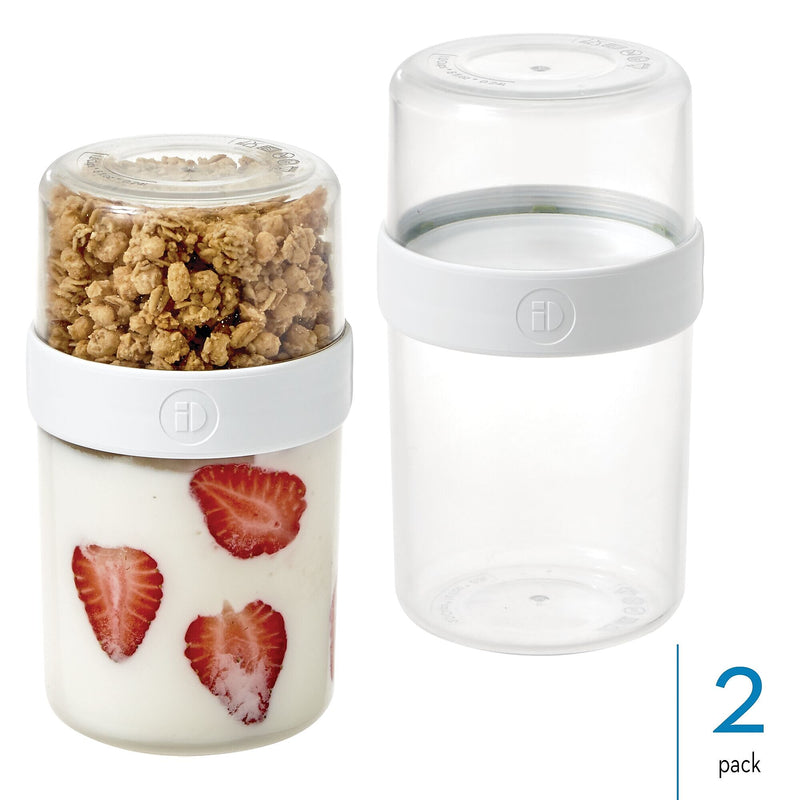 iDESIGN Stack 'n Snack Medium Containers, 2/Pack (28207M2)
