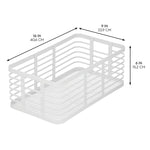 mDesign Steel Organizer, Matte White (25939)