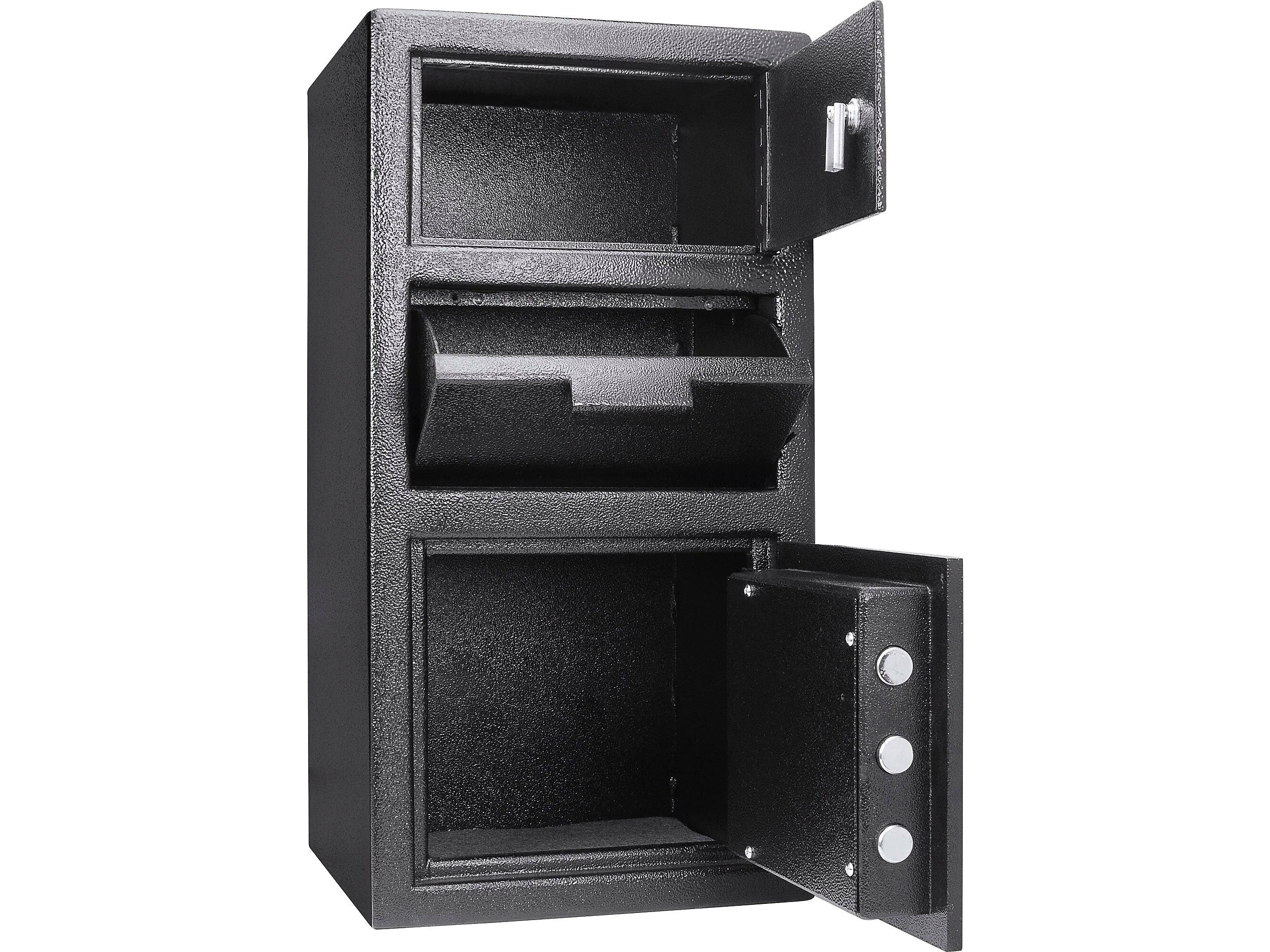 Barska Dual-Compartment Steel Depository Safe with Keypad Lock, 0.72/0.78 cu. ft. (AX13310)
