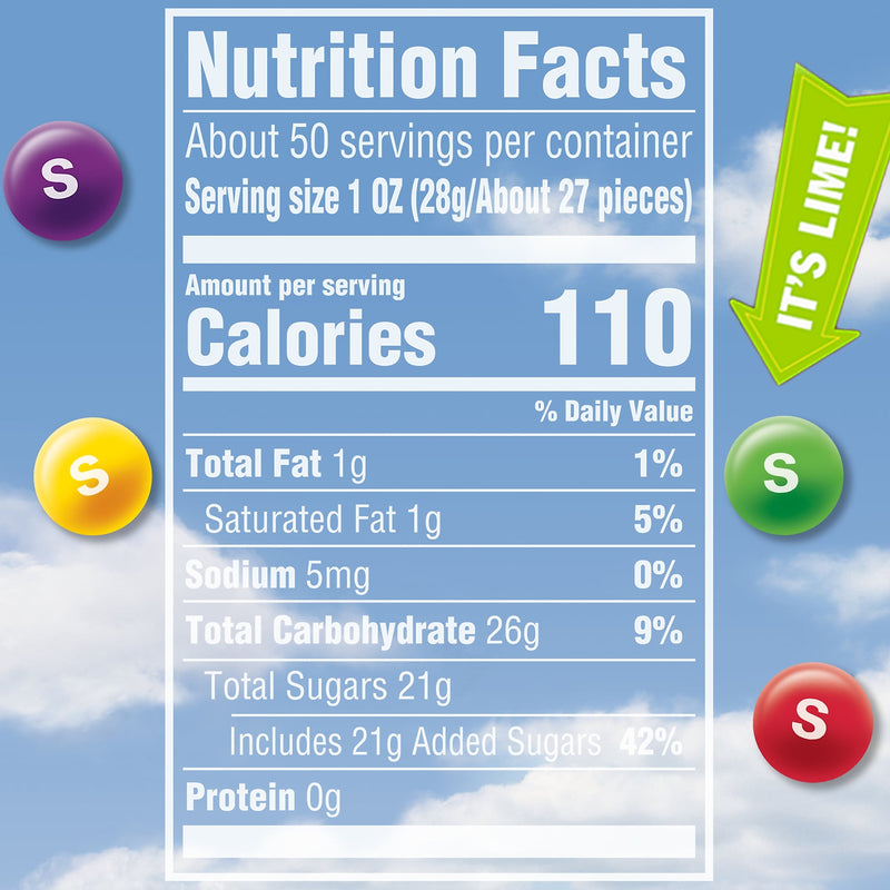 Skittles Original Fruity Candy, Assorted Flavors, 50 oz. (WMW28092)
