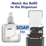 PURELL HEALTHY SOAP Foaming Hand Soap Refill for ES6 Dispenser, 1200 ml, 2/Carton (6472-02)