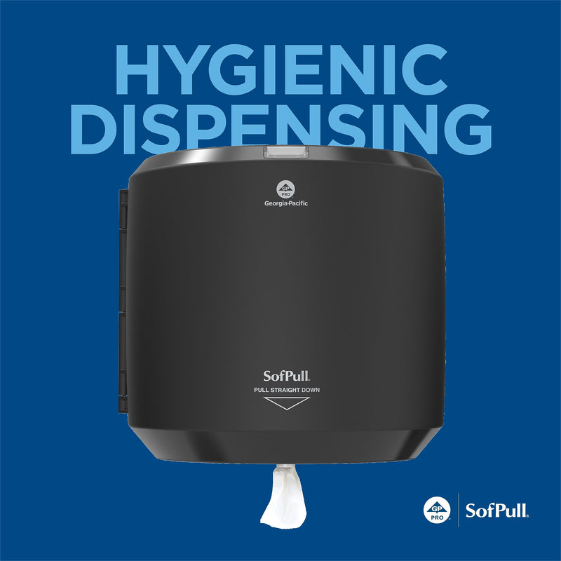 SofPull Centerpull Paper Towel Dispenser, Black (58201B)