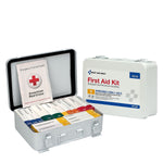 First Aid Only Unitized Metal First Aid Kit, ANSI 2015 Class A, 25 People, 82 Pieces (90568)