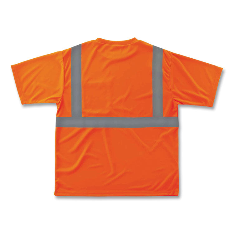 GloWear 8289 Class 2 Hi-Vis T-Shirt, Polyester, Orange, 2X-Large