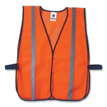 GloWear 8020HL Non-Certified Standard Vest, Polyester, One Size Fits Most, Orange