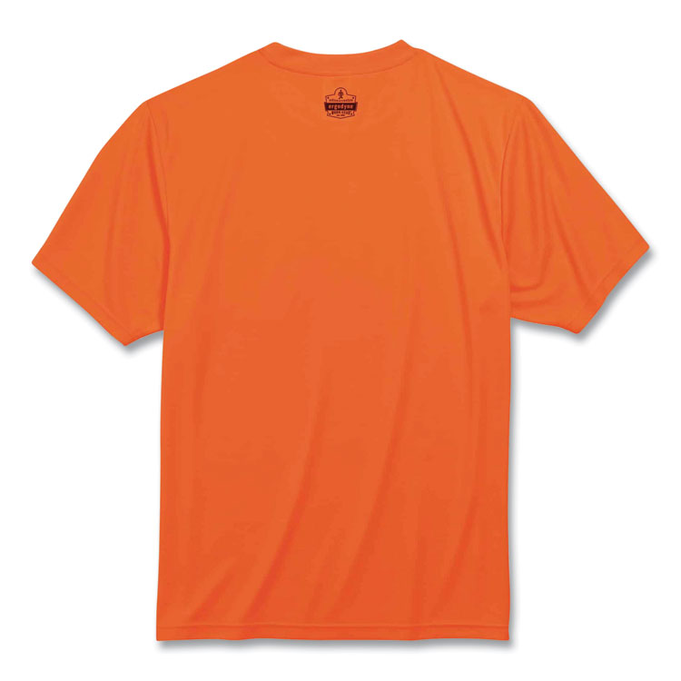 GloWear 8089 Non-Certified Hi-Vis T-Shirt, Polyester, 4X-Large, Orange