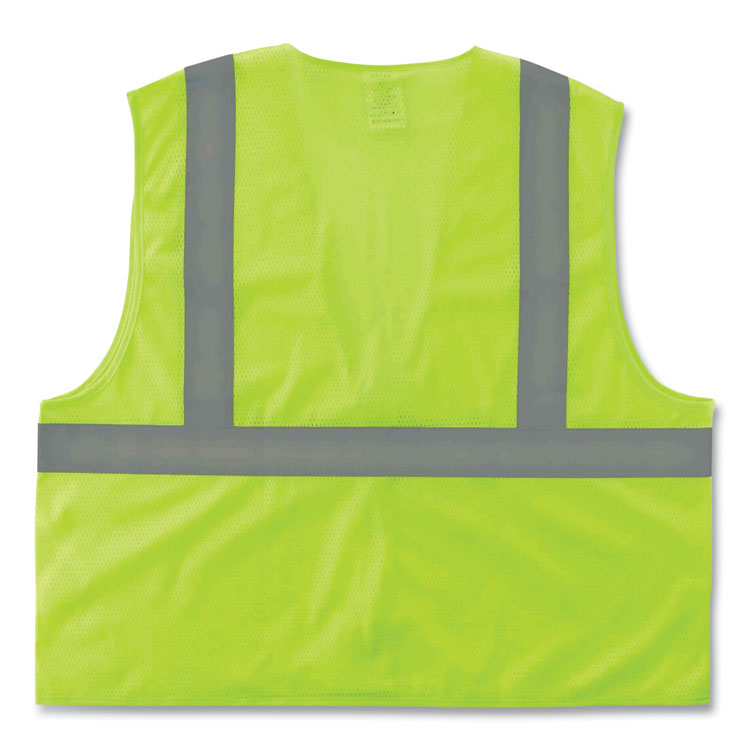 GloWear 8205Z Class 2 Super Economy Mesh Vest, Polyester, Lime, Small/Medium