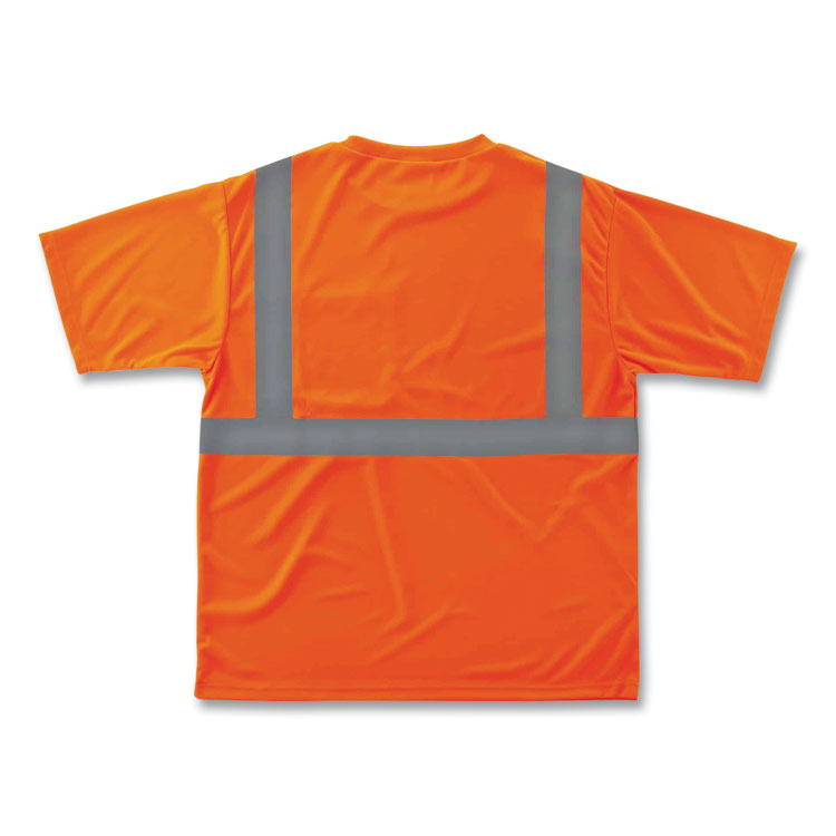 GloWear 8289 Class 2 Hi-Vis T-Shirt, Polyester, Orange, 4X-Large