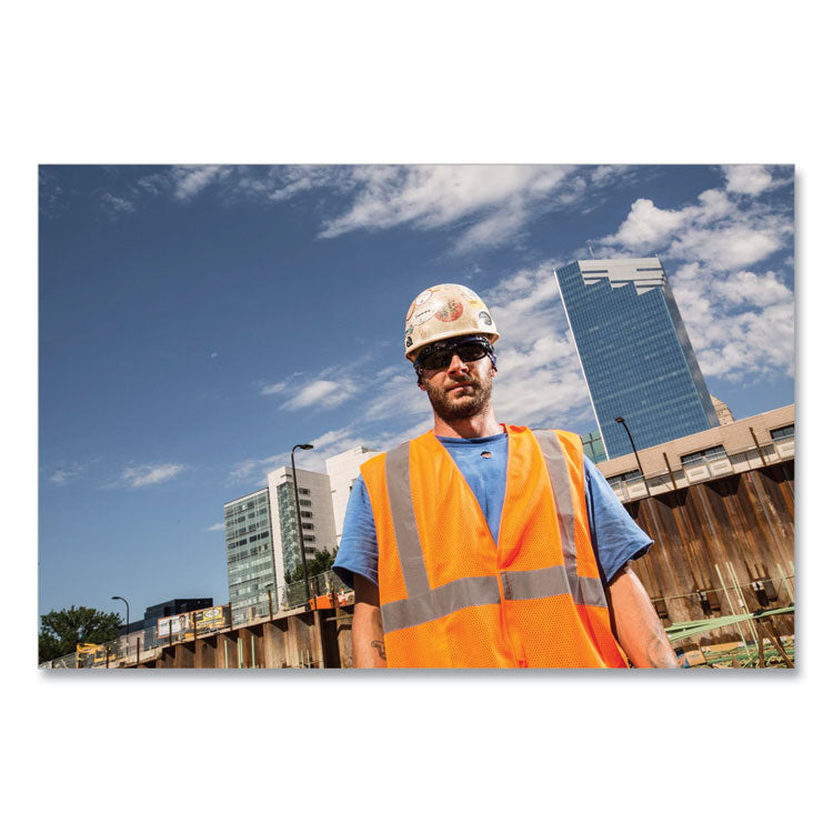 GloWear 8205HL Class 2 Super Economy Mesh Vest, Polyester, Orange, X-Small