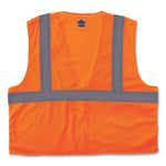 GloWear 8210Z Class 2 Economy Mesh Vest, Polyester, Orange, 4X-Large/5X-Large