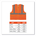GloWear 8205Z Class 2 Super Economy Mesh Vest, Polyester, Orange, Small/Medium