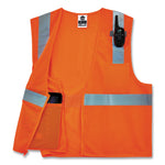 GloWear 8210Z Class 2 Economy Mesh Vest, Polyester, Orange, X-Small