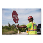 GloWear 8089 Non-Certified Hi-Vis T-Shirt, Polyester, Large, Lime