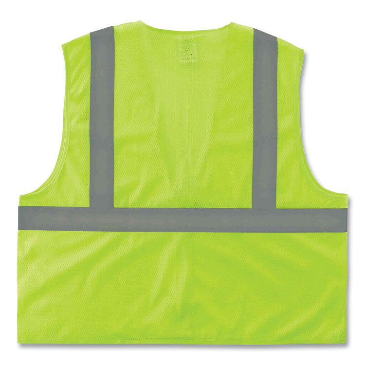 GloWear 8205Z Class 2 Super Economy Mesh Vest, Polyester, Lime, 2X-Large/3X-Large