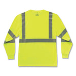 GloWear 8391 Class 3 Hi-Vis Long Sleeve Shirt, Polyester, Lime, Large
