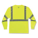 GloWear 8391 Class 3 Hi-Vis Long Sleeve Shirt, Polyester, Lime, 5X-Large