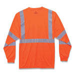 GloWear 8391 Class 3 Hi-Vis Long Sleeve Shirt, Polyester, Orange, Large