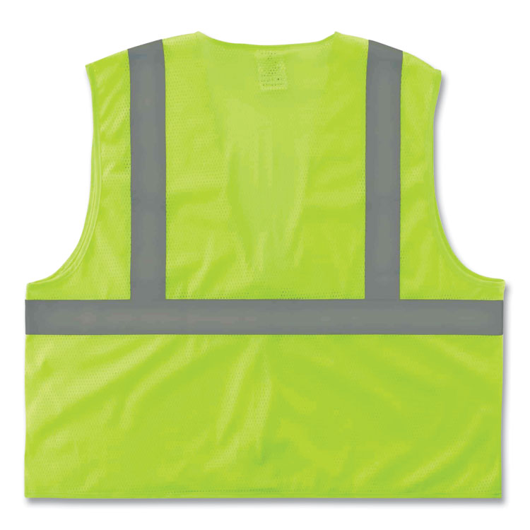 GloWear 8205HL Class 2 Super Economy Mesh Vest, Polyester, Lime, X-Small