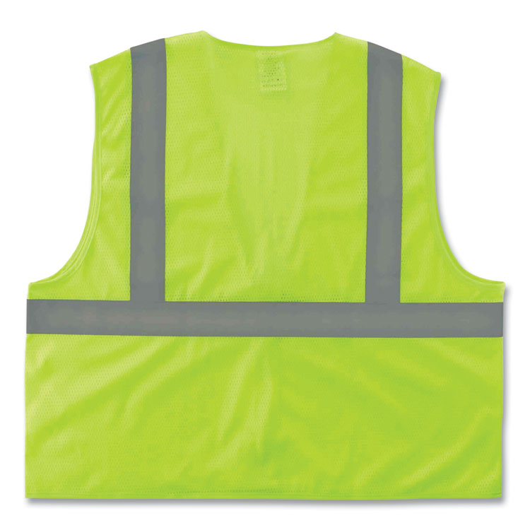 GloWear 8205Z Class 2 Super Economy Mesh Vest, Polyester, Lime, Large/X-Large