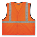 GloWear 8216BA Class 2 Breakaway Mesh ID Holder Vest, Polyester, 2X-Large/3X-Large, Orange
