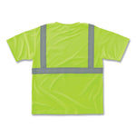 GloWear 8289 Class 2 Hi-Vis T-Shirt, Polyester, Lime, Small