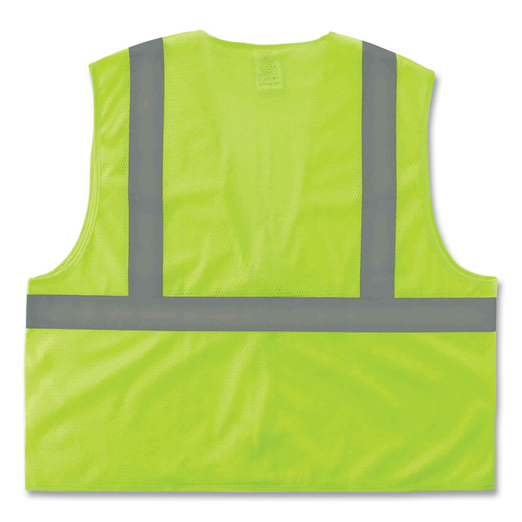 GloWear 8205Z Class 2 Super Economy Mesh Vest, Polyester, Lime, 4X-Large/5X-Large