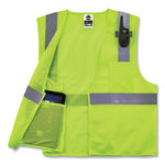 GloWear 8210Z Class 2 Economy Mesh Vest, Polyester, Lime, X-Small