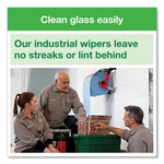 Industrial Paper Wiper, 4-Ply, 11 x 15.75, Unscented, Blue, 375 Wipes/Roll, 2 Rolls/Carton