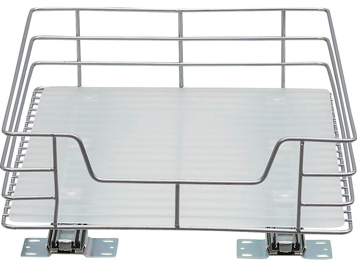 Household Essentials Glidez Steel Storage Organizer, SIlver (25215-1)