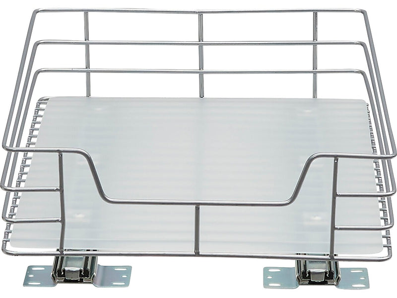 Household Essentials Glidez Steel Storage Organizer, SIlver (25215-1)