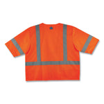 GloWear 8320Z Class 3 Standard Zipper Vest, Polyester, 4X-Large/5X-Large, Orange