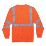 GloWear 8391 Class 3 Hi-Vis Long Sleeve Shirt, Polyester, Orange, 4X-Large