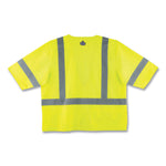 GloWear 8320Z Class 3 Standard Zipper Vest, Polyester, 4X-Large/5X-Large, Lime