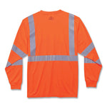 GloWear 8391 Class 3 Hi-Vis Long Sleeve Shirt, Polyester, Orange, 2X-Large