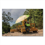 GloWear 8289BK Class 2 Hi-Vis T-Shirt with Black Bottom, Medium, Lime