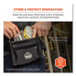 Arsenal 5180 Half Mask Respirator Waist Pack, 8.5 x 3.5 x 6.5, Black