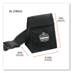 Arsenal 5184 Mouthbit Respirator Bag, 5 x 4 x 6.5, Black