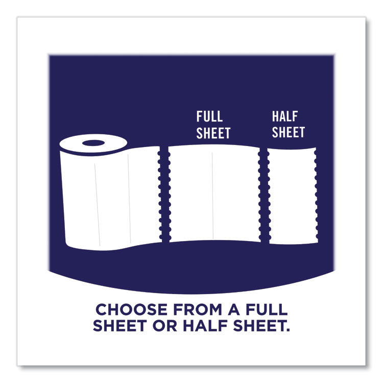 Pick-A-Size Perforated Kitchen Double Roll Towels with Thirst Pockets, 2-Ply, 11 x 6, White, 110 Sheets/Roll, 24 Rolls/Pack