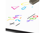 Correll 60"W x 18"D Foldable Training Room Table, Dry-Erase Markerboard, Frosty White/Black (ST1860DE-80)