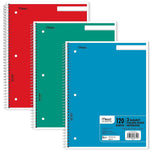 Mead Spiral 3-Subject Notebooks, 8.5" x 11", College Ruled, 120 Sheets (06710)