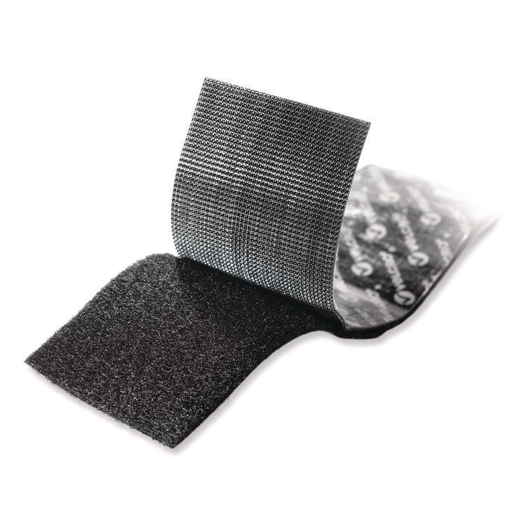 Industrial Strength Heavy-Duty Fastener, 2" X 4 Ft, Black, 2/pack